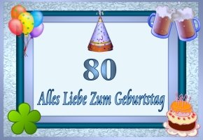 80 Geburtstag