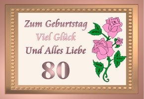 80 Geburtstag